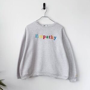 Awesome Mayfair Group Embroidered Empathy Super Soft Crewneck Sweatshirt